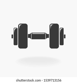 Weight Training Sport Icon Silhouette Vector Illustration