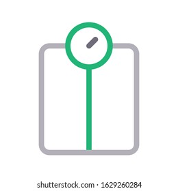 weight vector color line icon 