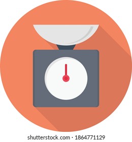 weight vector flat color icon