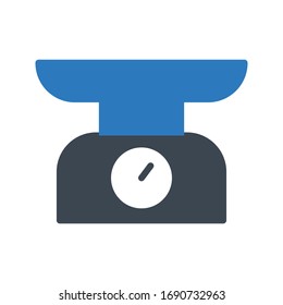 icono de color de glifo vectorial de peso 