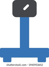 icono de color de glifo vectorial de peso