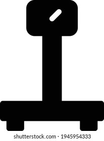 weight vector glyph flat icon