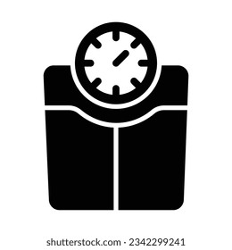 Icono De Glifo Vector De Peso Para Uso Personal Y Comercial.

