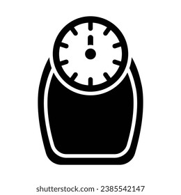 Weight Vector Glyph Icon For Personal And Commercial Use.
