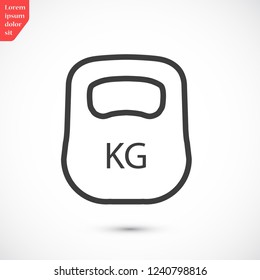 weight  vector icon 10 eps