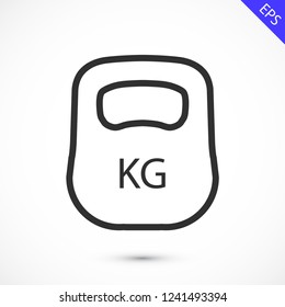 weight  vector icon 10 eps