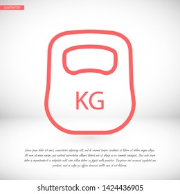 weight  vector icon 10 eps , Lorem ipsum Flat design