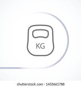 weight  vector icon 10 eps , Lorem ipsum Flat design