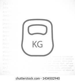weight  vector icon 10 eps , Lorem ipsum Flat design