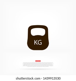 weight  vector icon 10 eps , Lorem ipsum Flat design