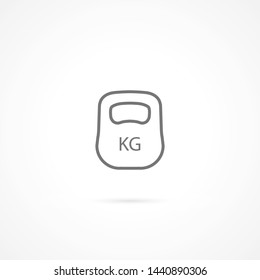 weight  vector icon 10 eps , Lorem ipsum Flat design