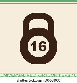 Weight vector icon.