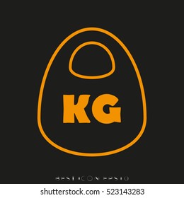 A weight vector icon, eps10
