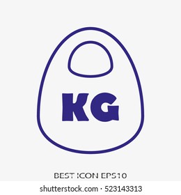 A weight vector icon, eps10