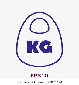 weight, weight, vector icon, eps10