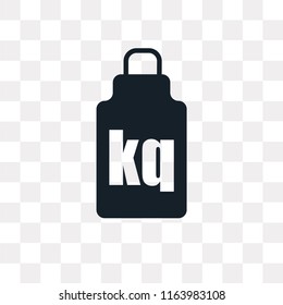 Weight vector icon isolated on transparent background, Weight logo concept