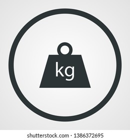 weight vector icon , Lorem ipsum flat design