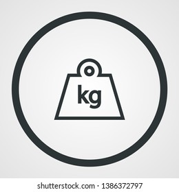 weight vector icon , Lorem ipsum flat design