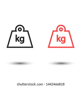weight vector icon , Lorem ipsum flat design