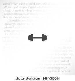Weight Vector icon . Lorem Ipsum Illustration design