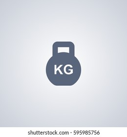 Weight vector icon, Mass vector icon