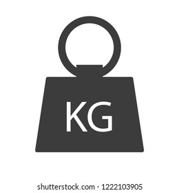 weight vector icon in modern flat style isolated. Symbol weight is good for your web design.