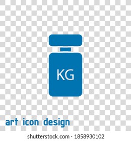 weight vector icon on an abstract background