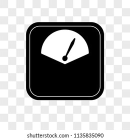 Weight vector icon on transparent background, Weight icon