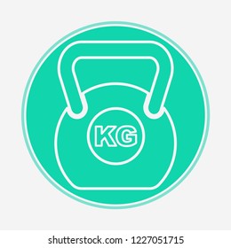 Weight vector icon sign symbol