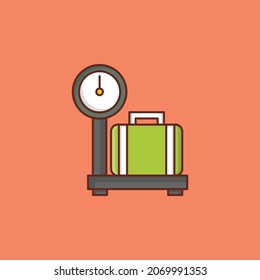 weight Vector illustration on a transparent background. Premium quality symbols. Vector Line Flat color  icon for concept and graphic design.