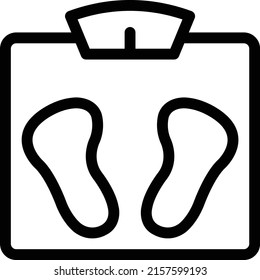 weight Vector illustration on a transparent background. Premium quality symmbols. Thin line vector icons for concept and graphic design.