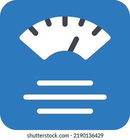 ilustración del vector de peso en un fondo transparente. Símbolos de calidad superior. Iconos vectoriales de glifos para diseño de conceptos y gráficos. 
