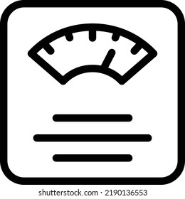weight Vector illustration on a transparent background. Premium quality symmbols. Thin line vector icons for concept and graphic design.