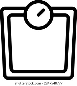 ilustración del vector de peso en un fondo transparente. Símbolos de calidad superior. Iconos vectoriales de línea delgada para el diseño de conceptos y gráficos.