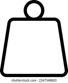 ilustración del vector de peso en un fondo transparente. Símbolos de calidad superior. Iconos vectoriales de línea delgada para el diseño de conceptos y gráficos.