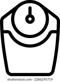 ilustración del vector de peso en un fondo transparente. Símbolos de calidad superior. Iconos vectoriales de línea delgada para el diseño de conceptos y gráficos.