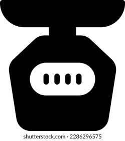 ilustración del vector de peso en un fondo transparente. Símbolos de calidad superior. Iconos vectoriales de glifos para diseño de conceptos y gráficos.