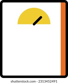 ilustración del vector de peso en un fondo transparente. Símbolos de calidad superior. Iconos vectoriales de color de línea para el concepto y el diseño gráfico.