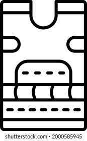Weight Vector Line Icon Design
