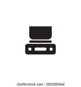 weight vector logo design template