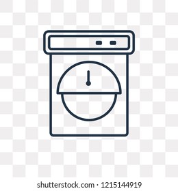Weight vector outline icon isolated on transparent background, high quality linear Weight transparency concept can be used web and mobile