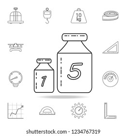 weight for weights icon. Detailed set of measuring instruments icons. Premium graphic design. One of the collection icons for websites, web design, mobile app