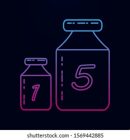 Weight for weights nolan icon. Simple thin line, outline vector of measure icons for ui and ux, website or mobile application