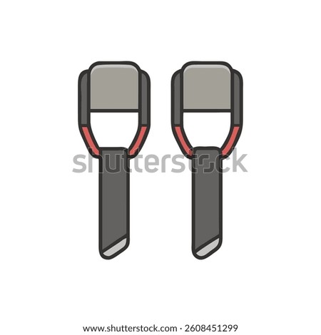 Weighted Adjustable Powerlifting Straps Icon. Design of Fitness and Gym Icons.