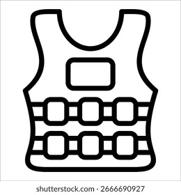Elemento De Ícone De Colete Ponderado Para Design