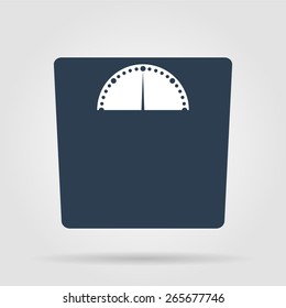 weighting icon. Vector illustration EPS 10 flat