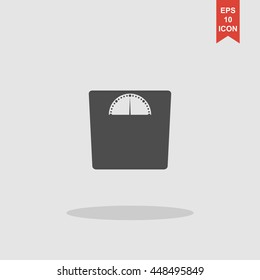 weighting icon. Vector illustration EPS 10 flat