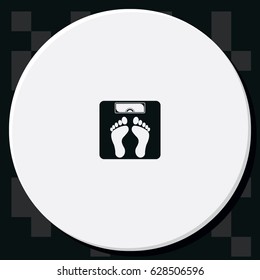 Weighting icon. Weight illustration.
