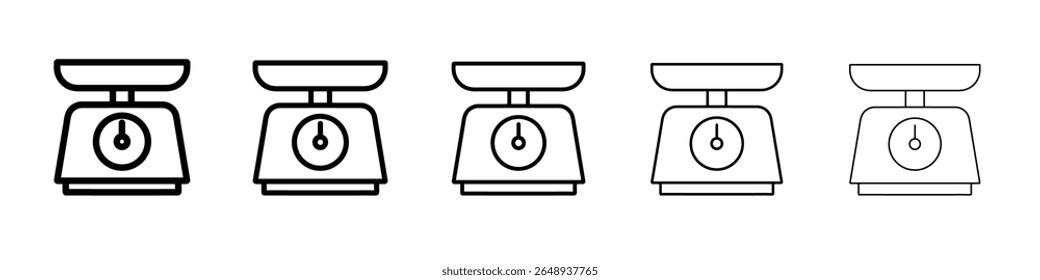 weighting maching icon simple isolated vector sign