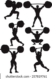 weightlifte silhouettes